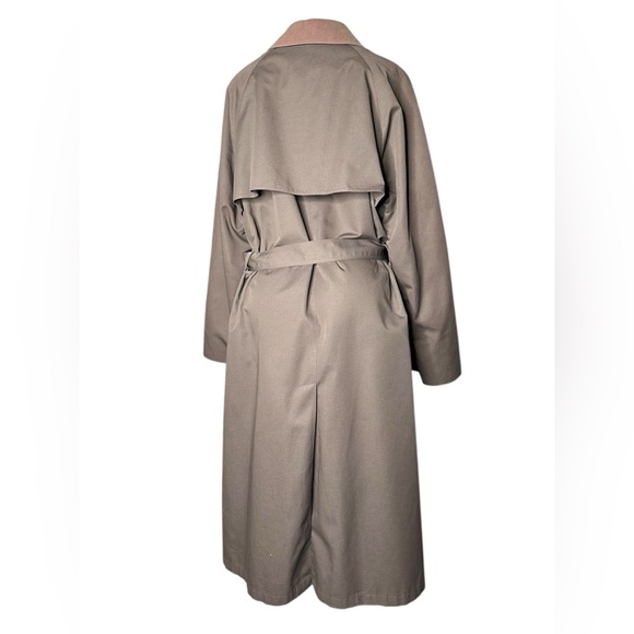 VTG Christian Dior Monsieur Trench Coat 44L Wool Lining Rain Repellent - Picture 8 of 15